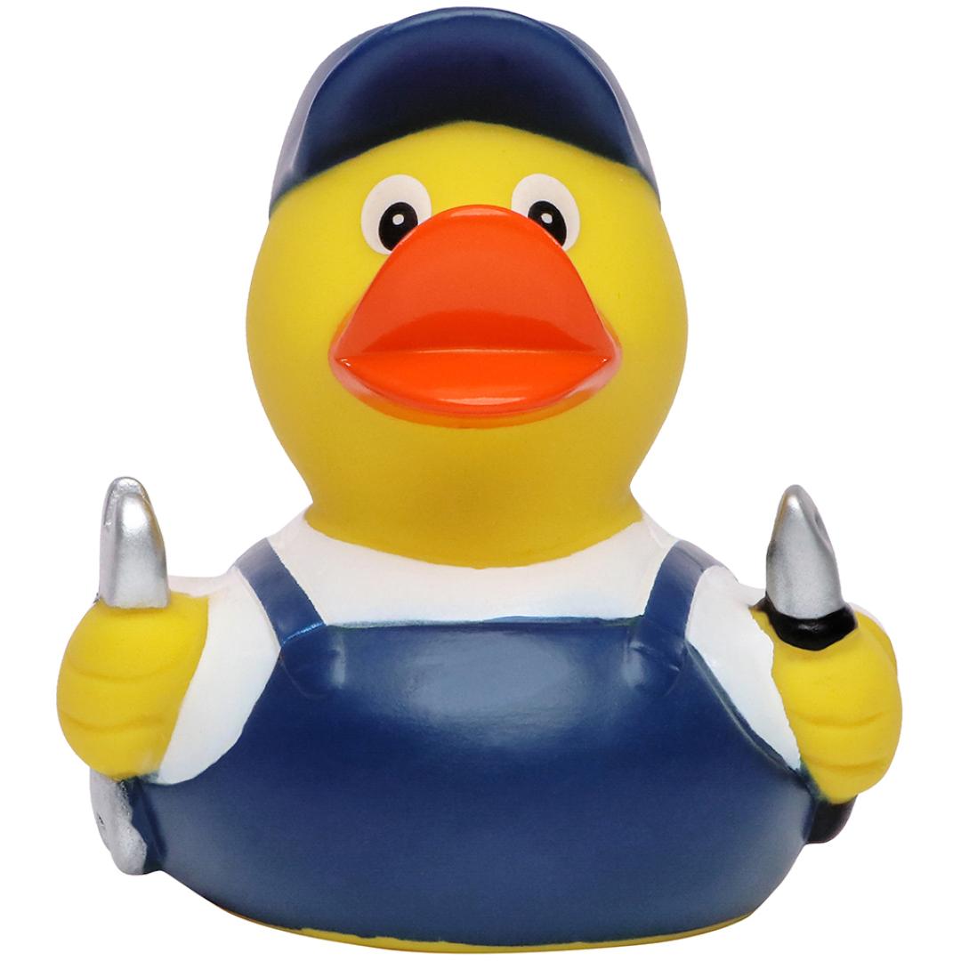 M131157 Multicoloured - Squeaky duck worker - mbw