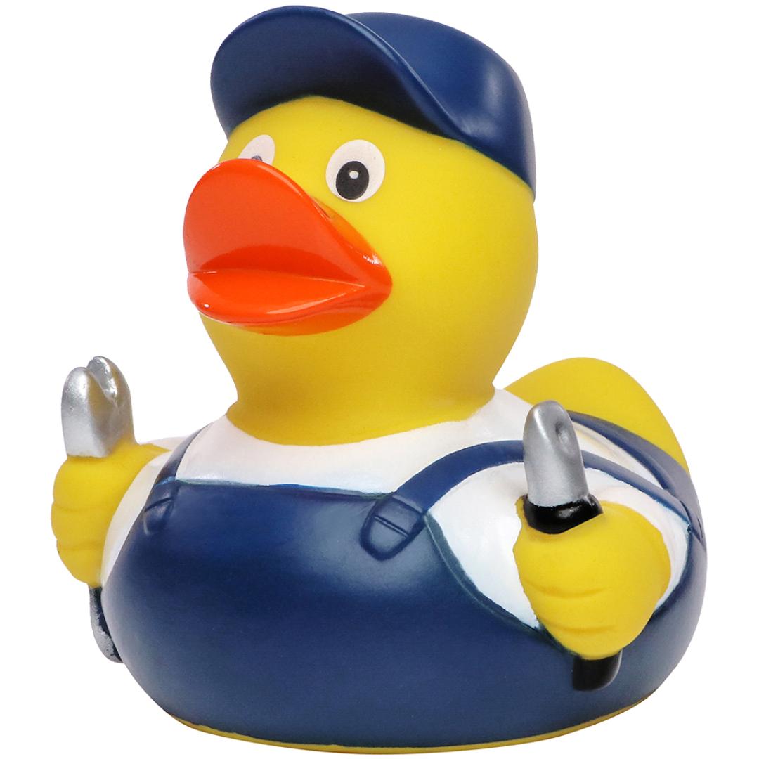 M131157 Multicoloured - Squeaky duck worker - mbw