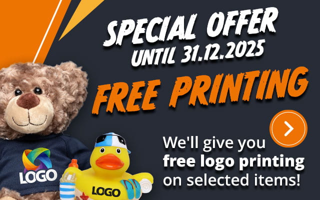 Special offer: Free logo printing