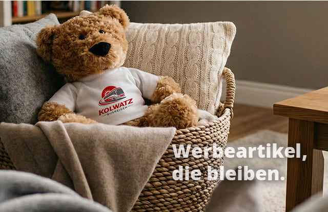 Teddy als Werbeartikel mit Logo