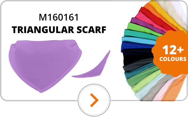 Triangular scarves for cuddly toys in many colors