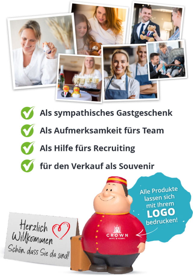 Fotos glücklicher Kunden und Mitarbeiter