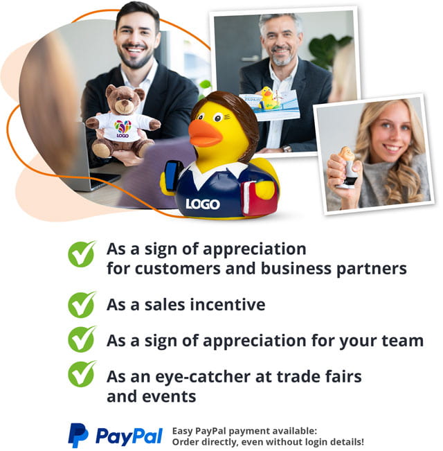 Handover of promotional items