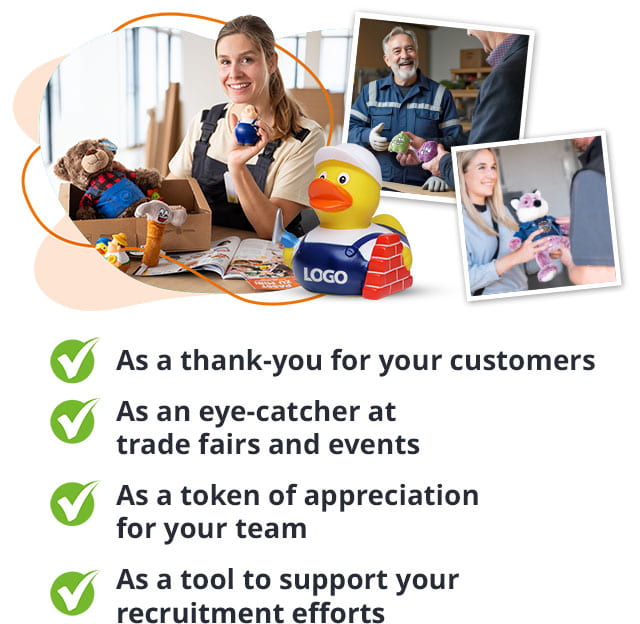 Handover of promotional items