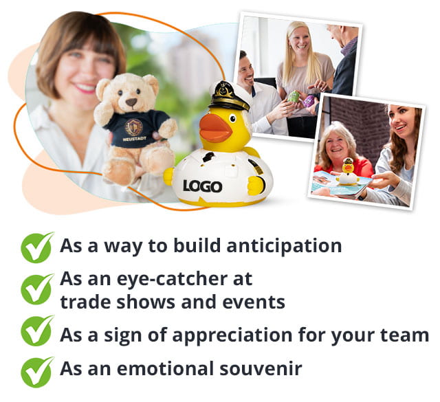 Handover of promotional items