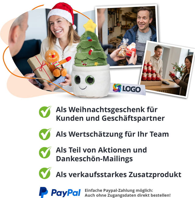 Übergabe von Werbeartikeln