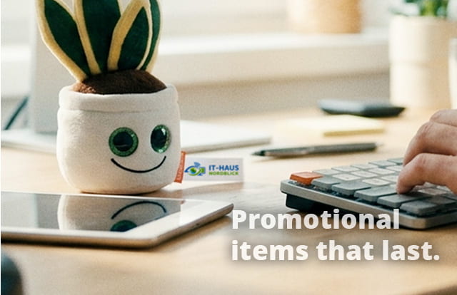 Evergreenies screen cleaner as a promotional item with a logo