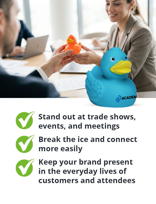 promotional items with printed designs at events