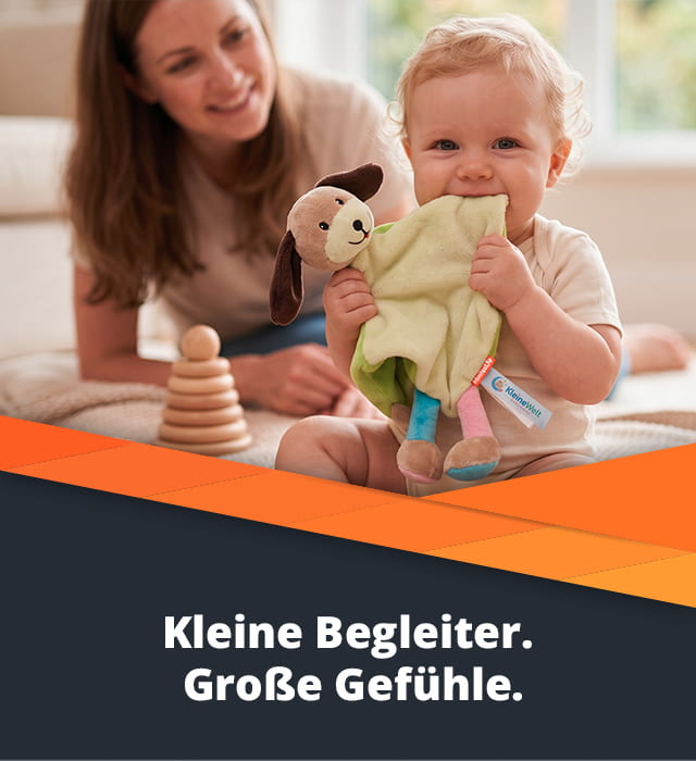 Baby mit Schnuffeltuch