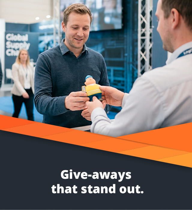 Trade fair giveaway is presented