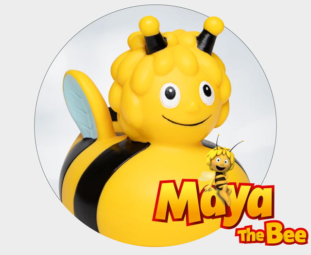 Maya the Bee as a squeaky duck
