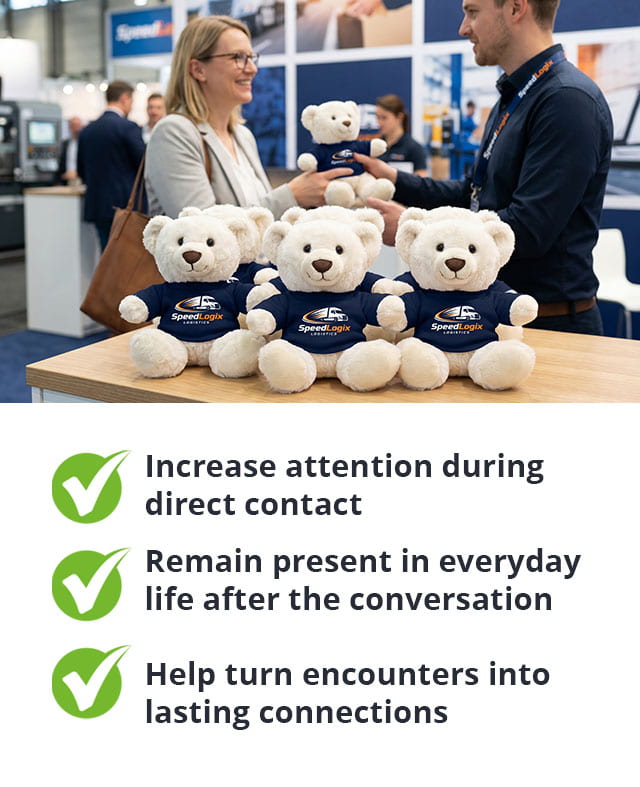 Promotional giveaways for trade fairs