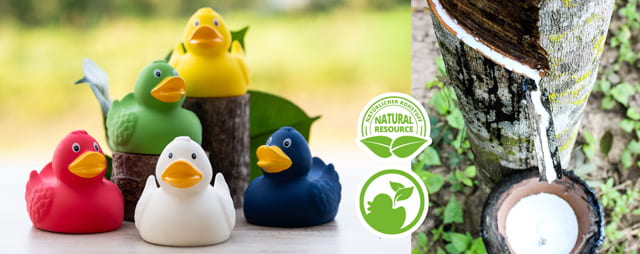 Enten aus Naturkautschuk