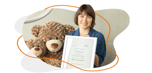 Evgenia Iwersen – TÜV-geprüfte Fachkraft für Spielzeugsicherheit bei mbw