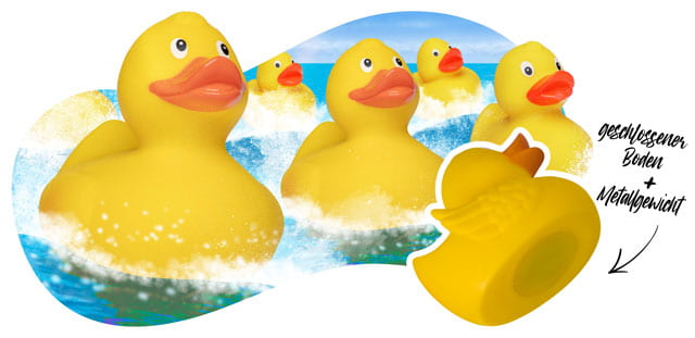 Rennenten mit geschlossenem Boden und Gewicht