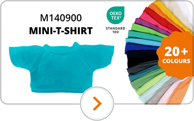 Mini T-shirt for cuddly toys in many colours
