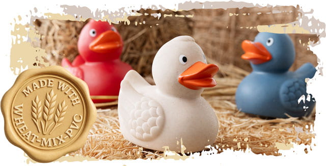 Enten aus Weizen-PVC-Mix