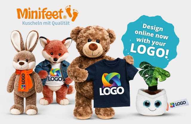 Cuddly toys with printed accessories
